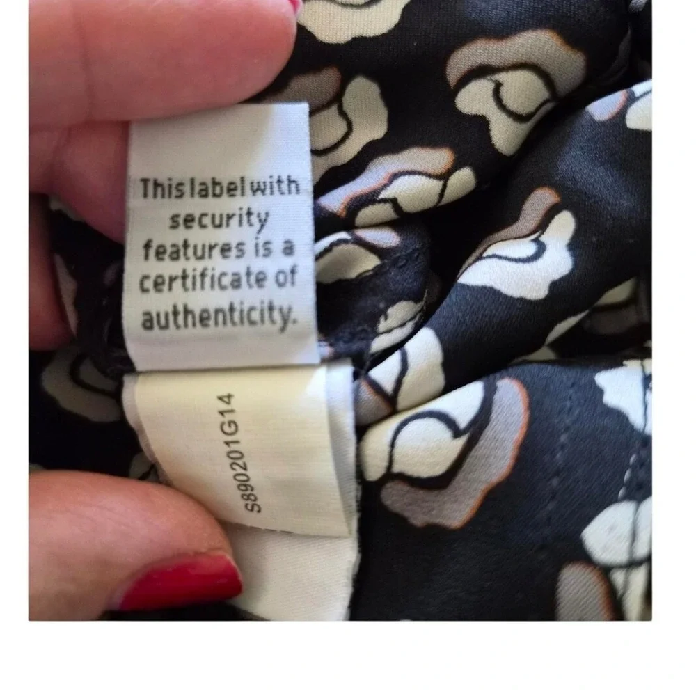 Diane von Furstenberg DVF Black White Floral Silk Jersey A-Line Skirt S890201G14
